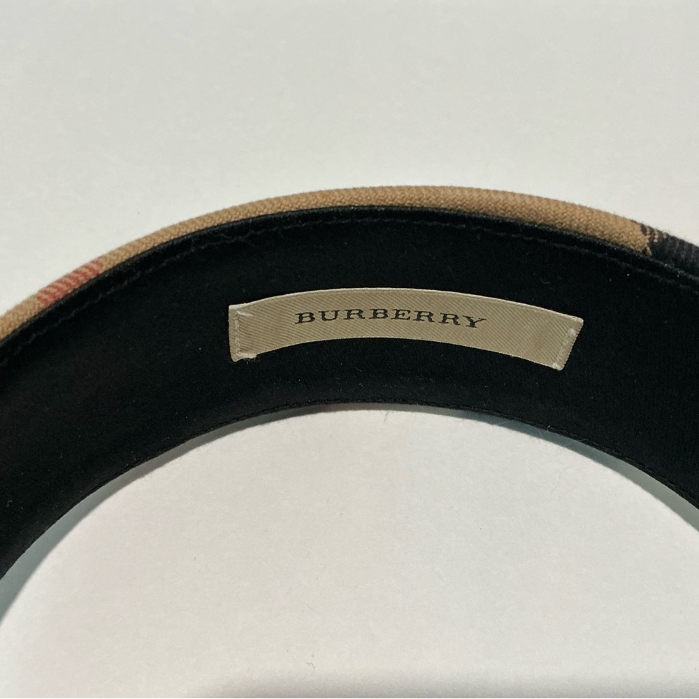 Burberry Women’s Headband – Classic Check with Gold Studs - Picture 6 of 7